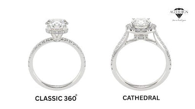 Cathedral vs. Classic High Settings: Which Lab-Grown Ring Style Reigns Supreme?