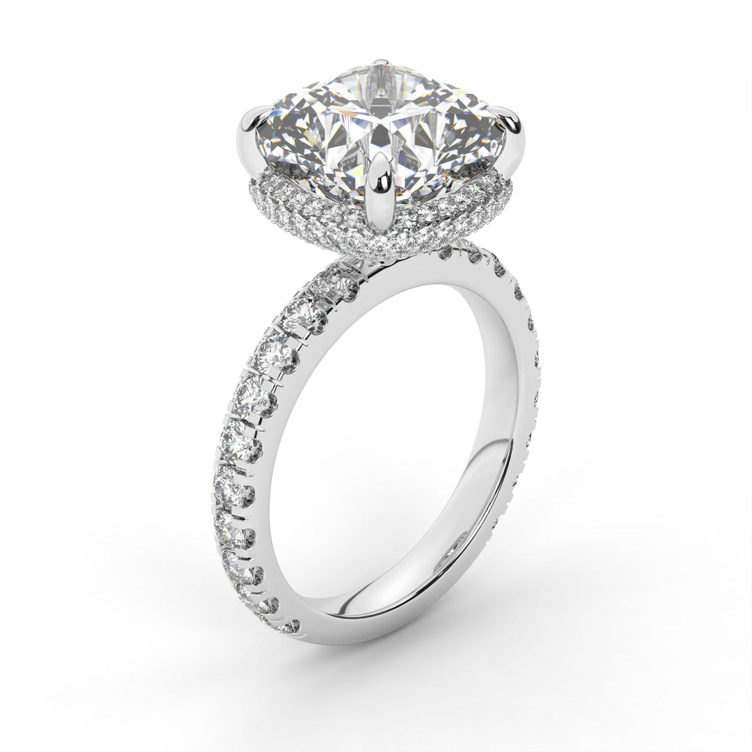 moissanite engagement ring