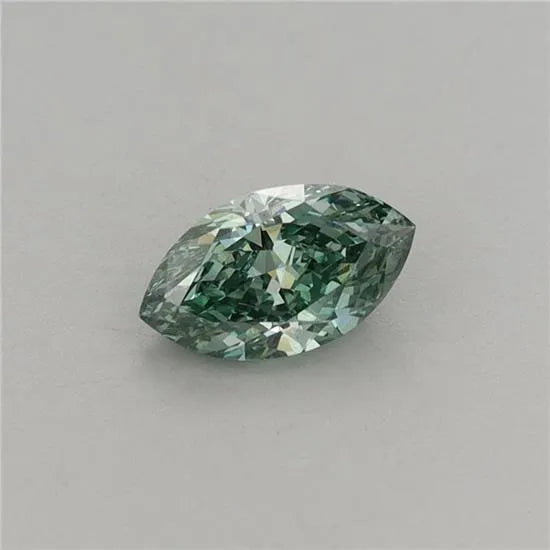 0.50ct Marquise Lab Grown Diamond (Colour Fancy Vivid Green, Clarity VS2, IGI Certified)
