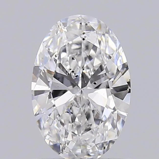 0.73ct Oval Lab Grown Diamond (Colour D, Clarity SI1, IGI Certified)