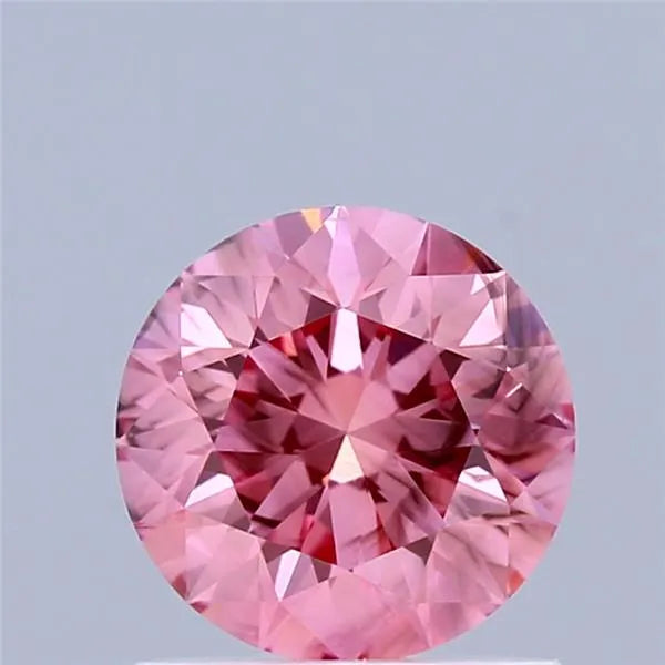 0.97ct Round Lab Grown Diamond (Colour Fancy Vivid Pink, Clarity SI1, Cut EX, IGI Certified)