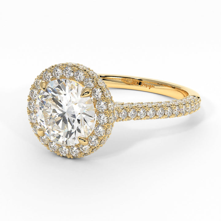 Default Title Tanya Round Lab Created Diamond Engagement Ring - AGI Design