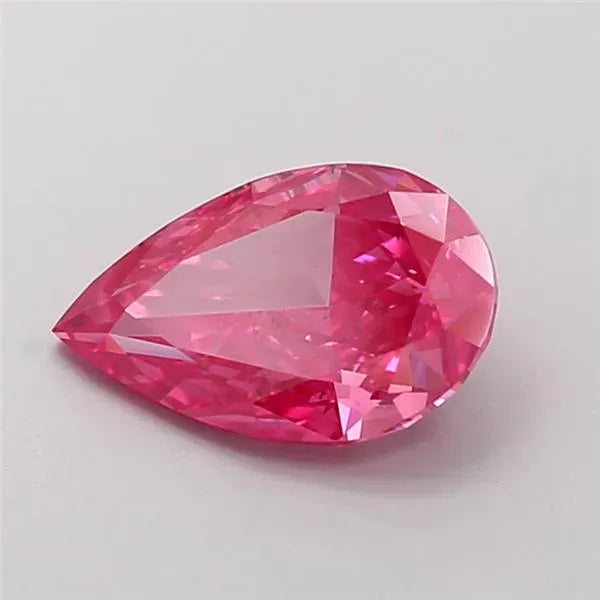 1.00ct Pear Lab Grown Diamond (Colour Fancy Vivid Pink, Clarity VS2, IGI Certified)