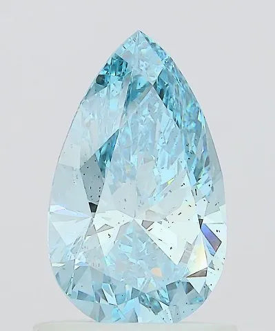 1.09ct Pear Lab Grown Diamond (Colour Fancy Vivid Blue, Clarity SI1, IGI Certified)