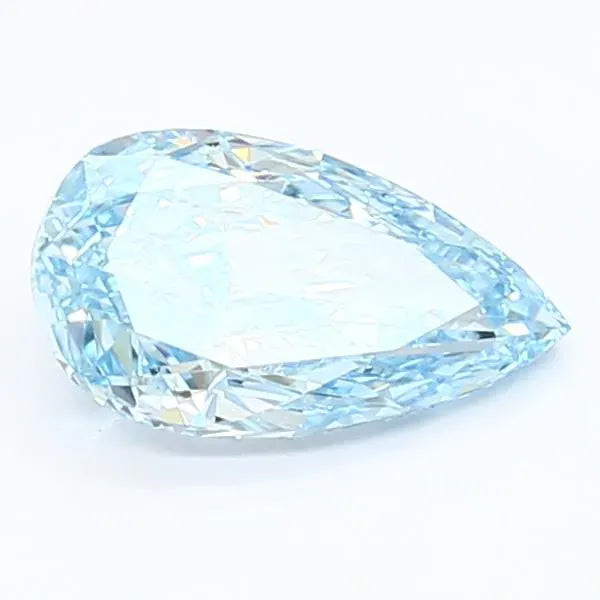 1.16ct Pear Lab Grown Diamond (Colour Fancy Vivid Blue, Clarity VVS2, IGI Certified)
