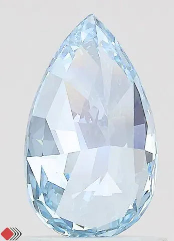 1.18ct Pear Lab Grown Diamond (Colour Fancy Vivid Blue, Clarity VVS1, IGI Certified)