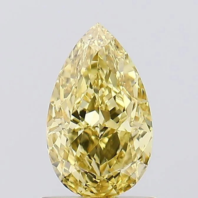1.18ct Pear Lab Grown Diamond (Colour Fancy Vivid Yellow, Clarity VS1, IGI Certified)