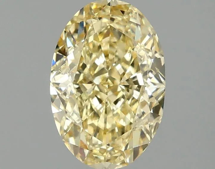 1.50ct Oval Lab Grown Diamond (Colour Fancy Intense Yellow, Clarity VS2, IGI Certified)
