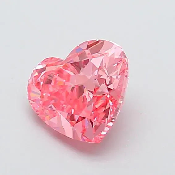 1.51ct Heart Lab Grown Diamond (Colour Fancy Vivid Pink, Clarity VVS2, IGI Certified)