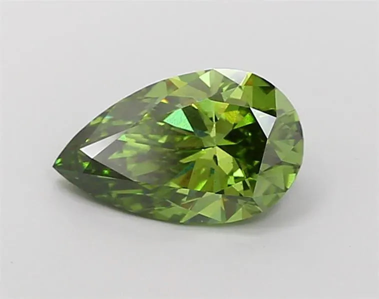 1.52ct Pear Lab Grown Diamond (Colour Fancy Vivid Green, Clarity SI1, IGI Certified)