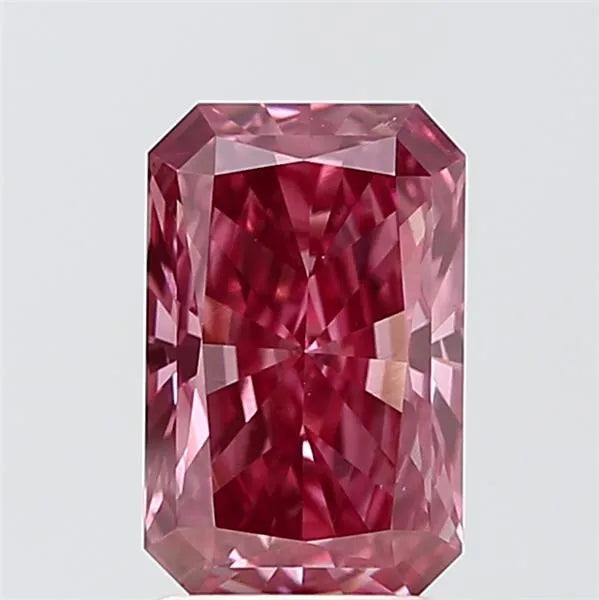 1.92ct Radiant Lab Grown Diamond (Colour Fancy Vivid Pink, Clarity VS2, IGI Certified)