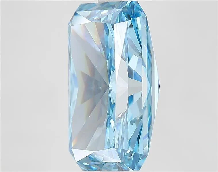 10.00ct Radiant Lab Grown Diamond (Colour Fancy Vivid Blue, Clarity VVS2, IGI Certified)
