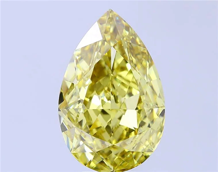 10.02ct Pear Lab Grown Diamond (Colour Fancy Intense Yellow, Clarity VS1, IGI Certified)