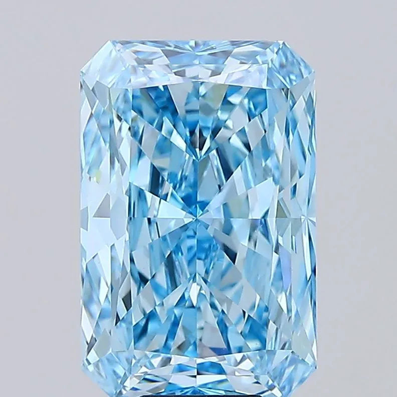 10.02ct Radiant Lab Grown Diamond (Colour Fancy Vivid Blue, Clarity VVS2, IGI Certified)
