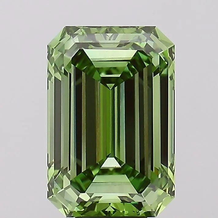10.03ct Emerald Lab Grown Diamond (Colour Fancy Vivid Green, Clarity VVS2, IGI Certified)
