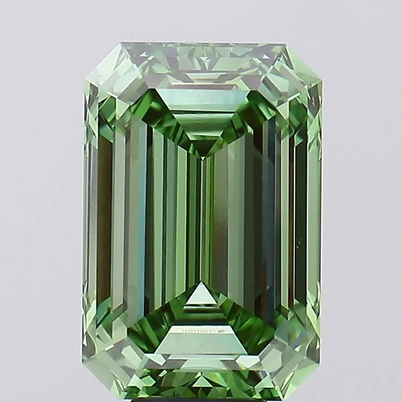 10.03ct Emerald Lab Grown Diamond (Colour Fancy Vivid Green, Clarity VVS2, IGI Certified)