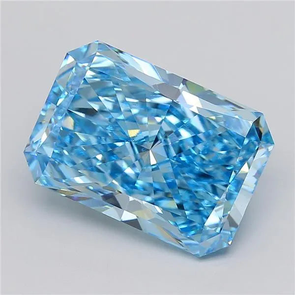 10.06ct Radiant Lab Grown Diamond (Colour Fancy Vivid Blue, Clarity VS1, IGI Certified)