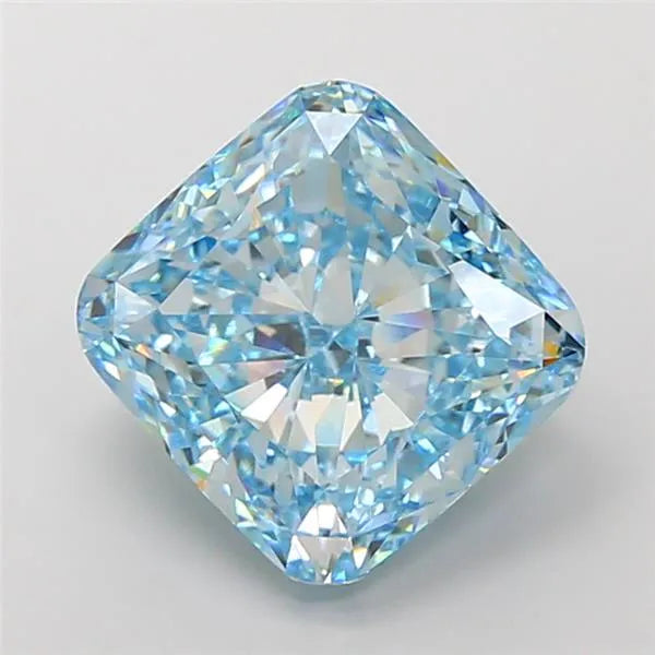 10.08ct Cushion modified Lab Grown Diamond (Colour Fancy Vivid Blue, Clarity VVS2, IGI Certified)