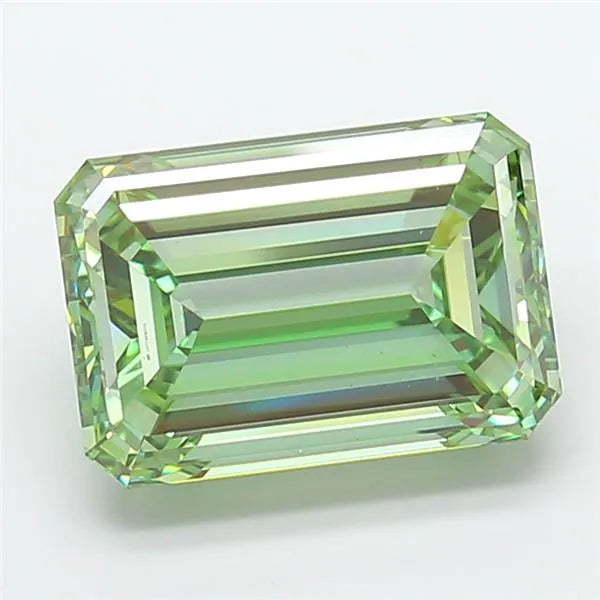 10.08ct Emerald Lab Grown Diamond (Colour Fancy Vivid Green, Clarity VS1, IGI Certified)
