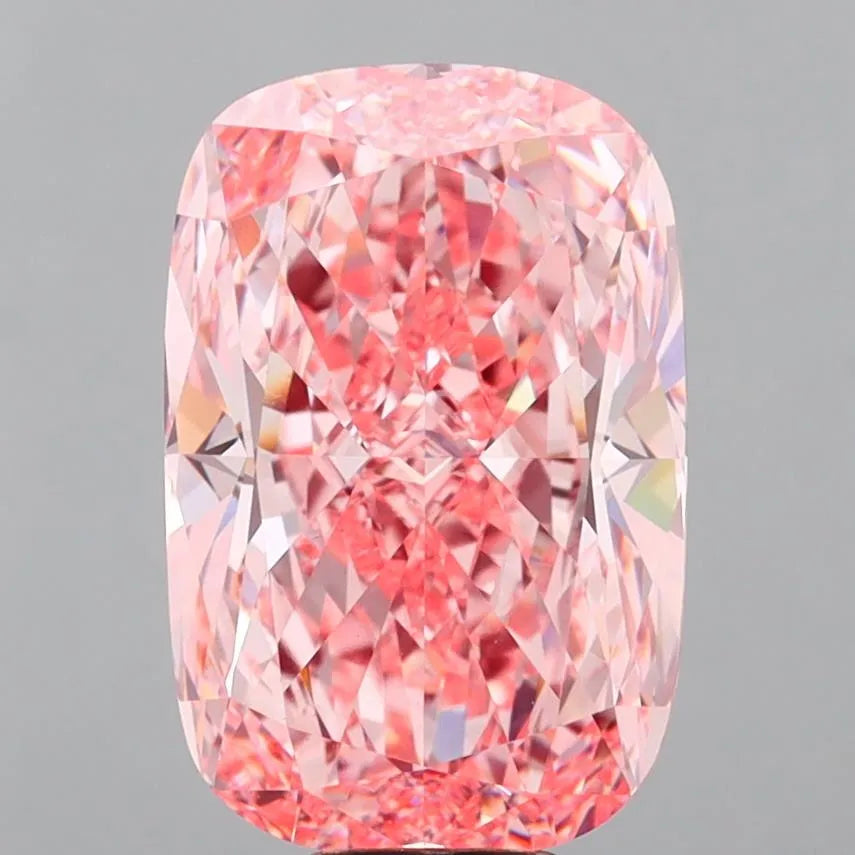 10.09ct Cushion modified Lab Grown Diamond (Colour Fancy Vivid Pink, Clarity VVS2, IGI Certified)