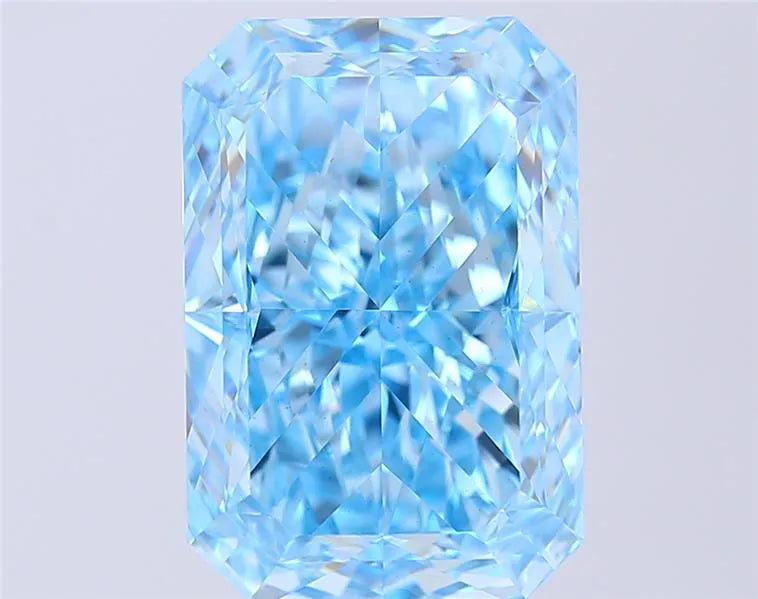 10.34ct Radiant Lab Grown Diamond (Colour Fancy Vivid Blue, Clarity VS1, IGI Certified)