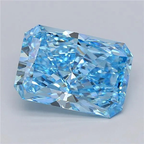 11.08ct Radiant Lab Grown Diamond (Colour Fancy Vivid Blue, Clarity VVS2, IGI Certified)