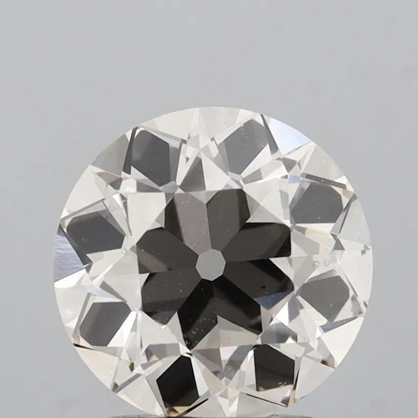 2.00ct Old european cut Lab Grown Diamond (Colour Very Light Brown, Clarity VS1, IGI Certified)