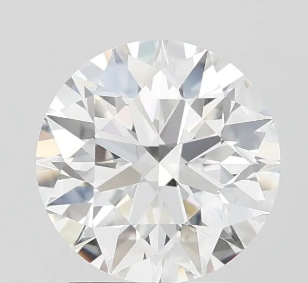 2.00ct Round Lab Grown Diamond (Colour D, Clarity VVS2, Cut EX, IGI Certified)