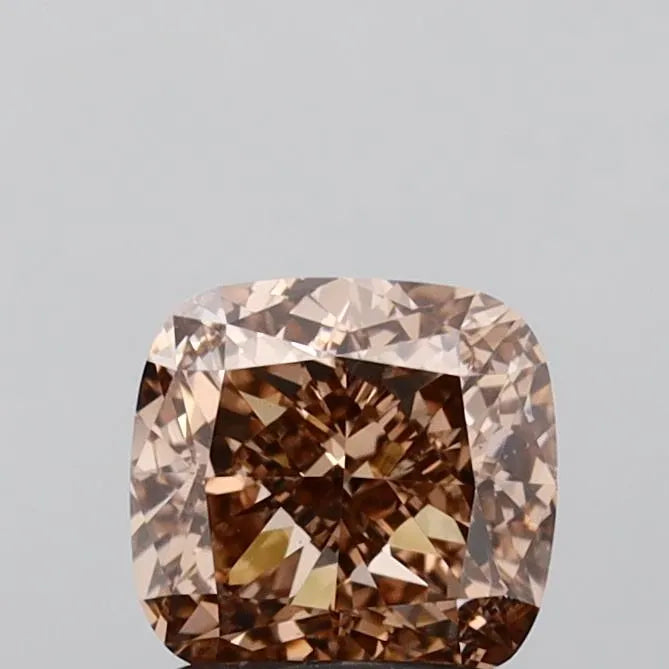 2.01ct Cushion modified Lab Grown Diamond (Colour Fancy Brown, Clarity VS1, IGI Certified)