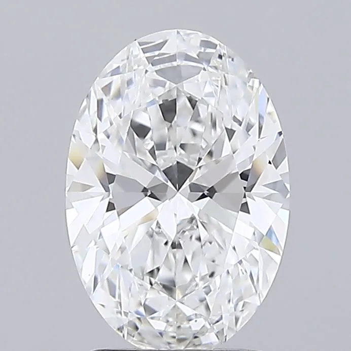 2.15ct Oval Lab Grown Diamond (Colour E, Clarity IF, IGI Certified)