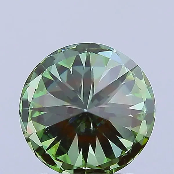 2.30ct Round Lab Grown Diamond (Colour Fancy Vivid Green, Clarity VS2, Cut VG, IGI Certified)