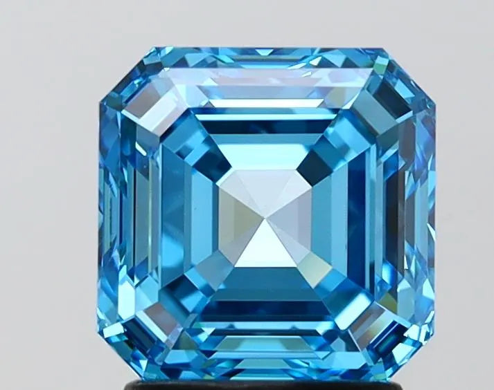 2.33ct Square emerald Lab Grown Diamond (Colour Fancy Vivid Blue, Clarity VS1, IGI Certified)