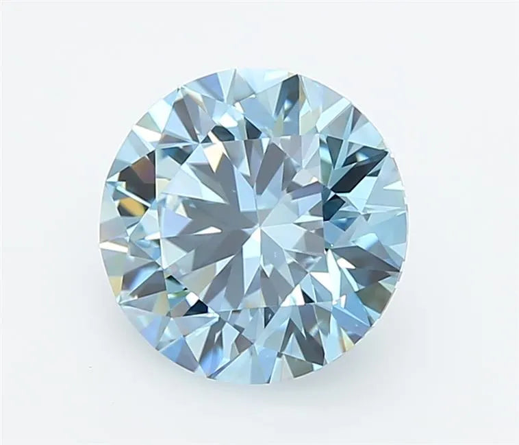 2.46ct Round Lab Grown Diamond (Colour Fancy Blue, Clarity VS1, Cut ID, IGI Certified)