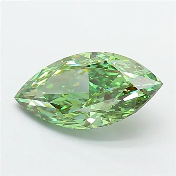 2.50ct Marquise Lab Grown Diamond (Colour Fancy Vivid Green, Clarity VVS2, IGI Certified)