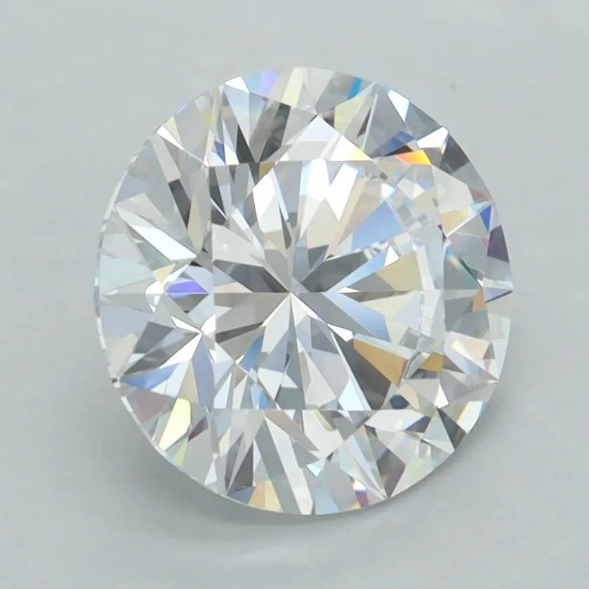 2.50ct Round Lab Grown Diamond (Colour D, Clarity VVS1, Cut EX, IGI Certified)