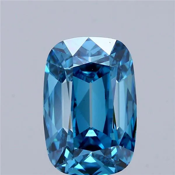 2.54ct Cushion brilliant Lab Grown Diamond (Colour Fancy Vivid Blue, Clarity VS1, IGI Certified)