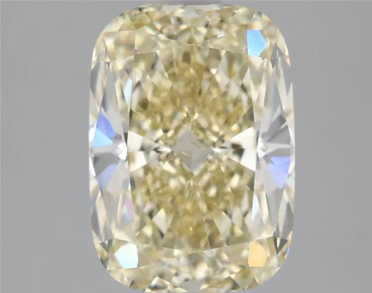 2.54ct Cushion modified Lab Grown Diamond (Colour Fancy Yellow, Clarity VVS2, IGI Certified)