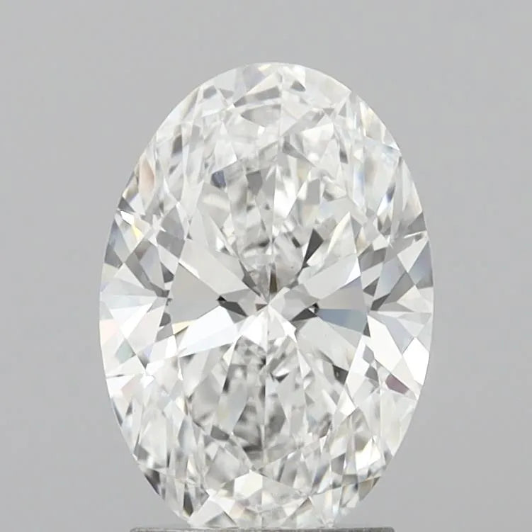 2.57ct Oval Lab Grown Diamond (Colour E, Clarity VVS2, IGI Certified)