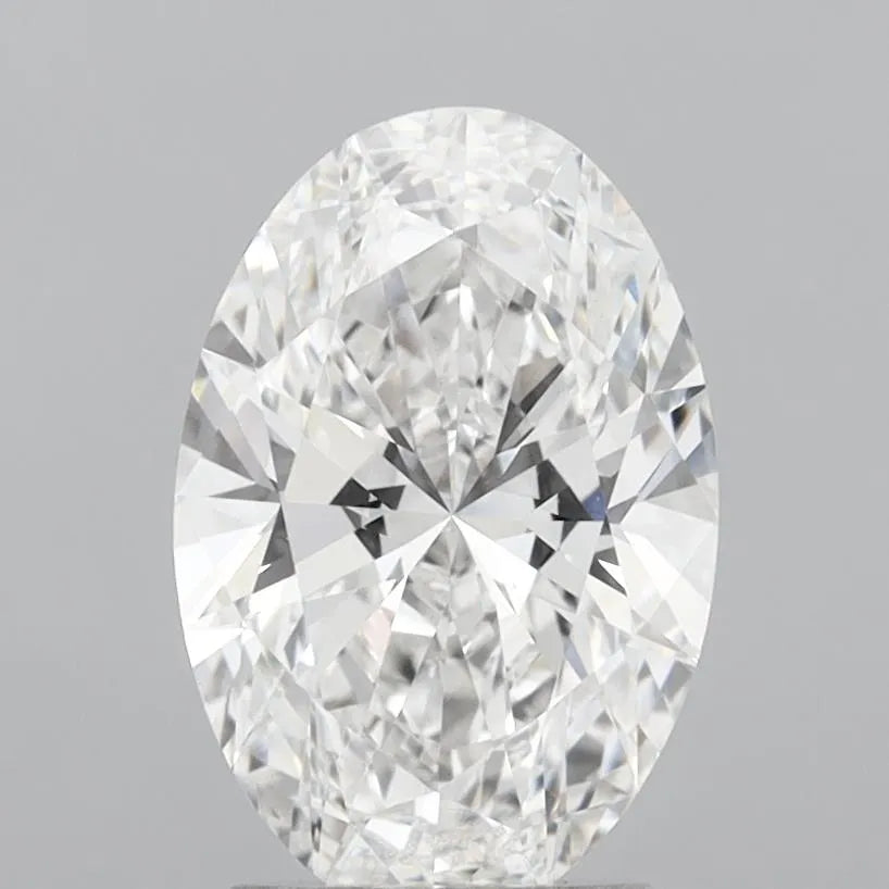 2.57ct Oval Lab Grown Diamond (Colour E, Clarity VVS2, IGI Certified)