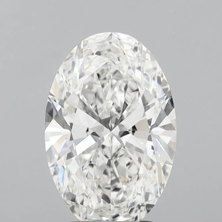 2.57ct Oval Lab Grown Diamond (Colour F, Clarity VVS2, IGI Certified)