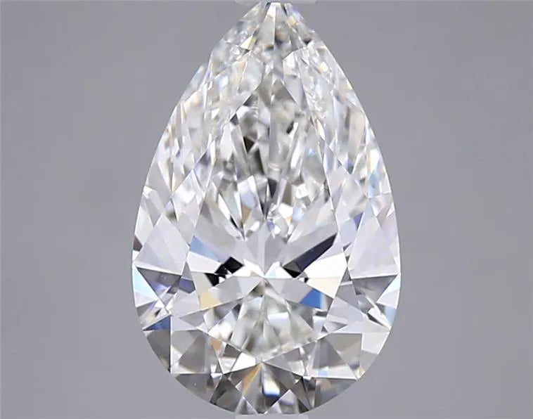 2.57ct Pear Lab Grown Diamond (Colour F, Clarity VVS2, IGI Certified)