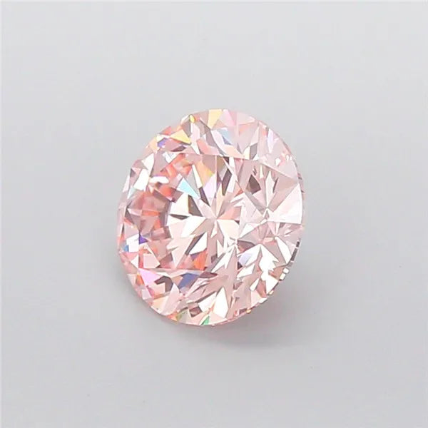 2.58ct Round Lab Grown Diamond (Colour Fancy Pink, Clarity VVS2, Cut ID, IGI Certified)