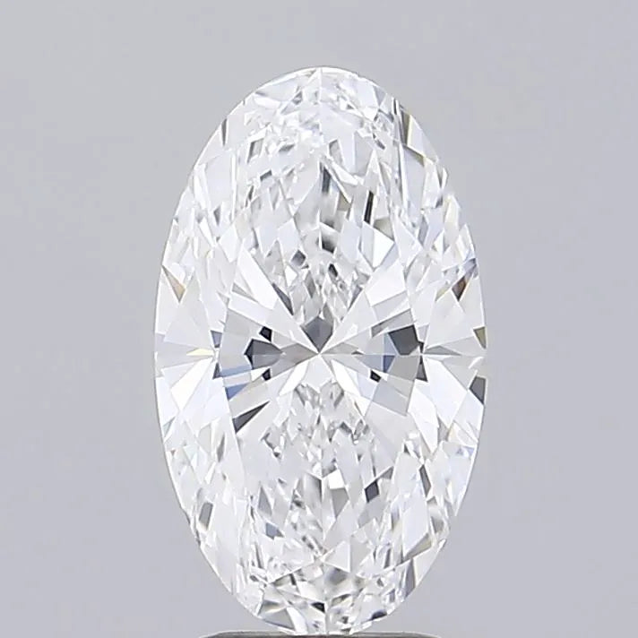2.83ct Oval Lab Grown Diamond (Colour D, Clarity VVS2, IGI Certified)