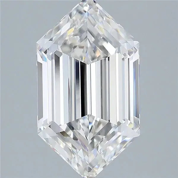 3.00ct Hexagonal Lab Grown Diamond (Colour E, Clarity VVS2, IGI Certified)