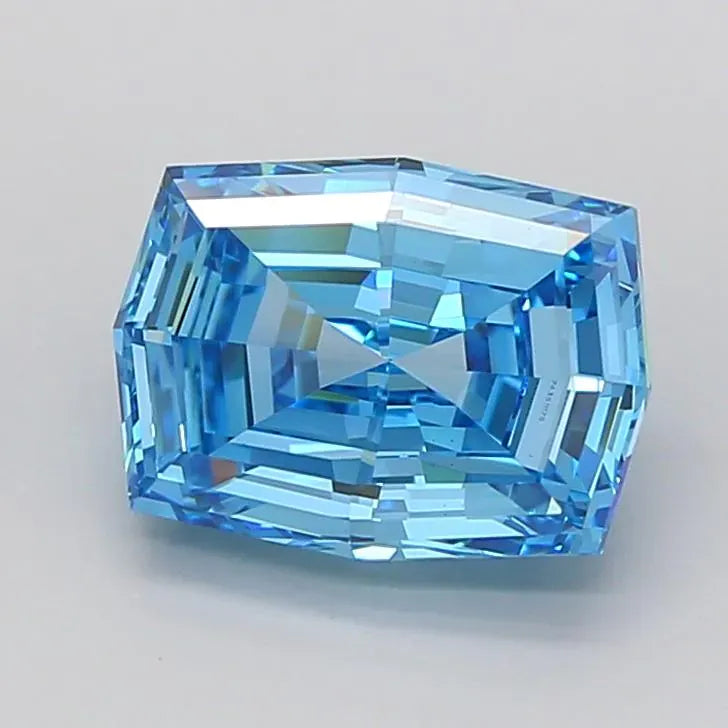 3.52ct Cushion modified Lab Grown Diamond (Colour Fancy Vivid Blue, Clarity VVS2, IGI Certified)