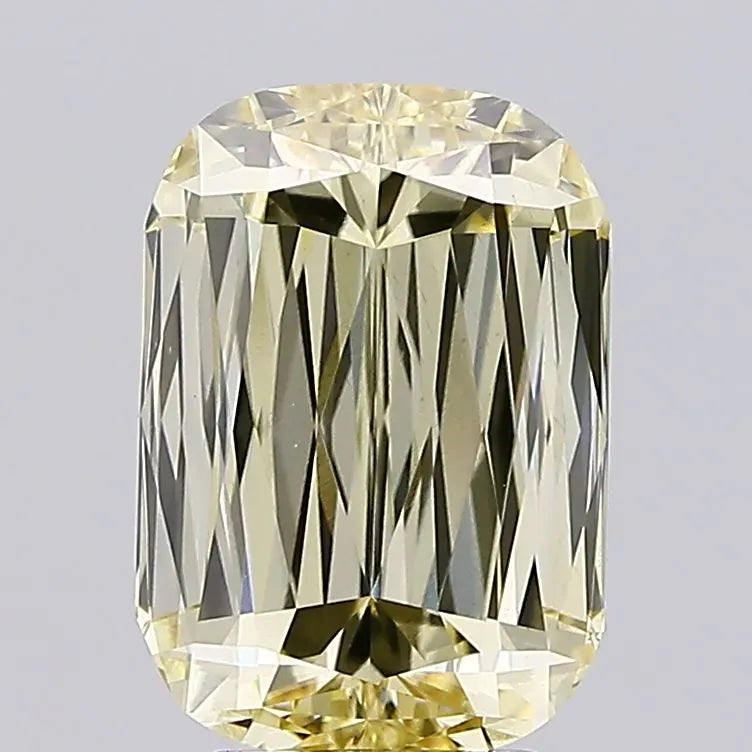 4.50ct Cushion modified Lab Grown Diamond (Colour Fancy Yellow, Clarity VS1, IGI Certified)