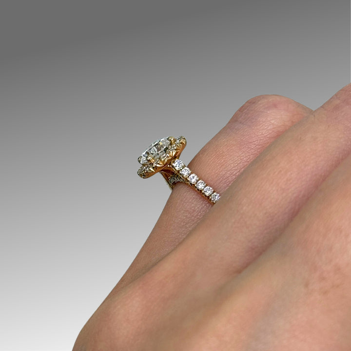 Ready to Ship  Lily 1.05ct D/VVS2 Round Lab-Created Diamond Engagement Ring