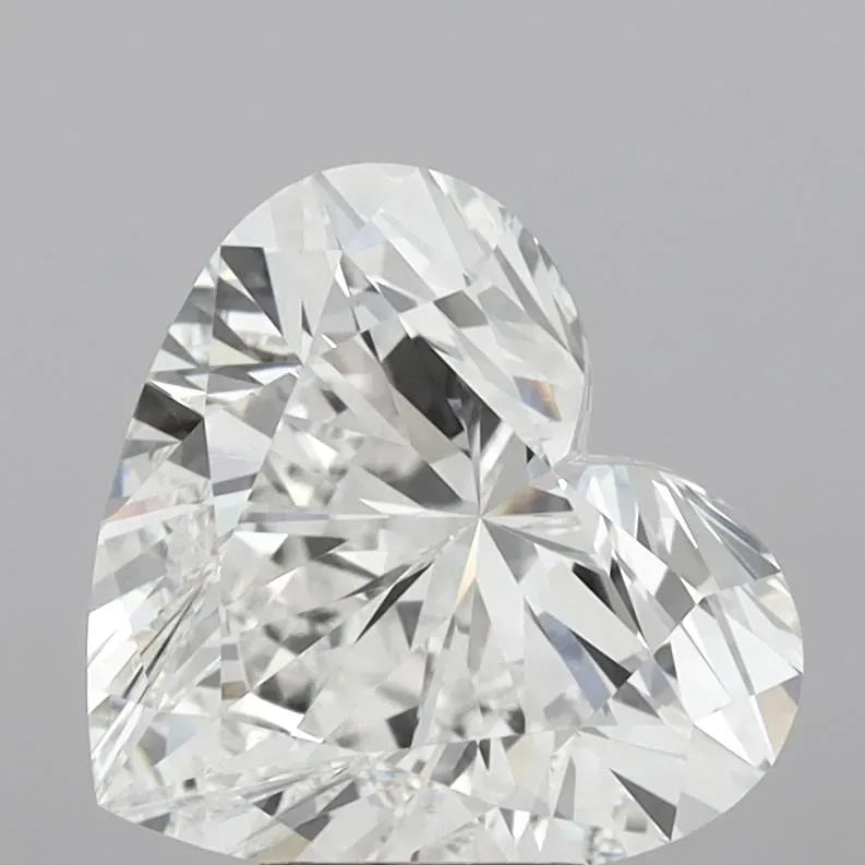 5.05ct Heart Lab Grown Diamond (Colour F, Clarity VVS2, IGI Certified)