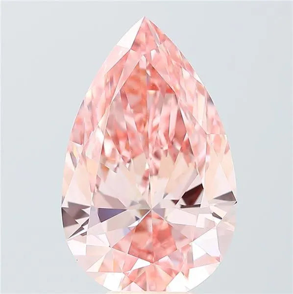 6.00ct Pear Lab Grown Diamond (Colour Fancy Vivid Pink, Clarity VVS2, IGI Certified)