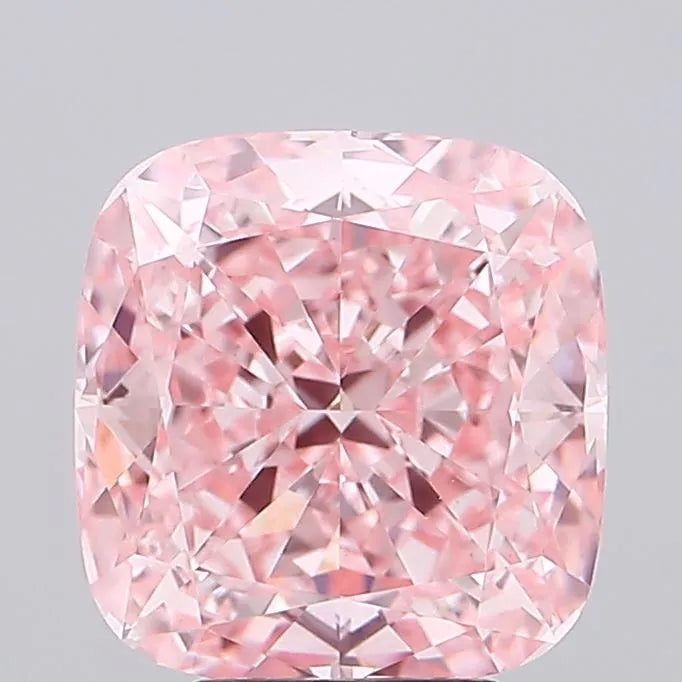 6.05ct Cushion modified Lab Grown Diamond (Colour Fancy Vivid Pink, Clarity VVS2, IGI Certified)